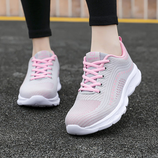 Damen Sportliche Lauf-Sneaker mit atmungsaktivem Gewebe und dämpfender Sohle EB