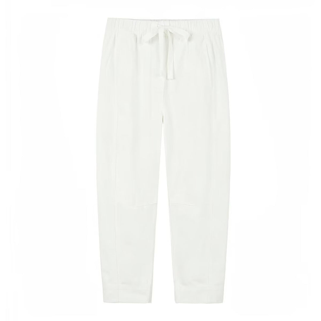 Damen entspannte Chino-Hose mit verstellbarem Taillenzug und praktischem Schnitt EB