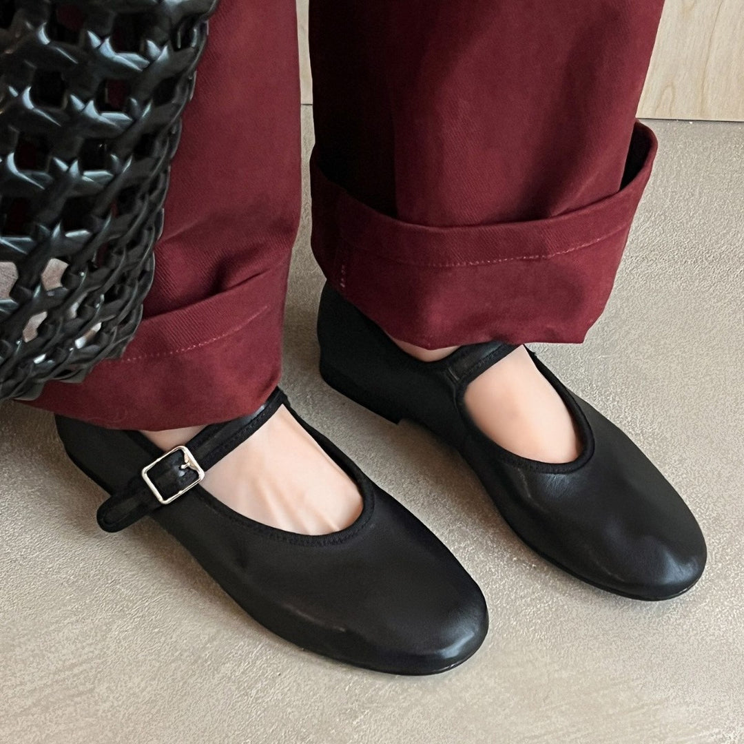 Damen Ballerinas mit verstellbarem Riemchen und komfortabler Innensohle EB
