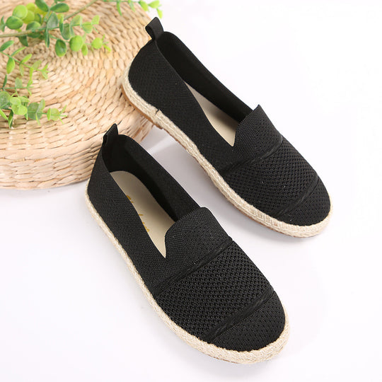 Damen Espadrilles mit atmungsaktivem Netzdesign und flexibler Sohle EB