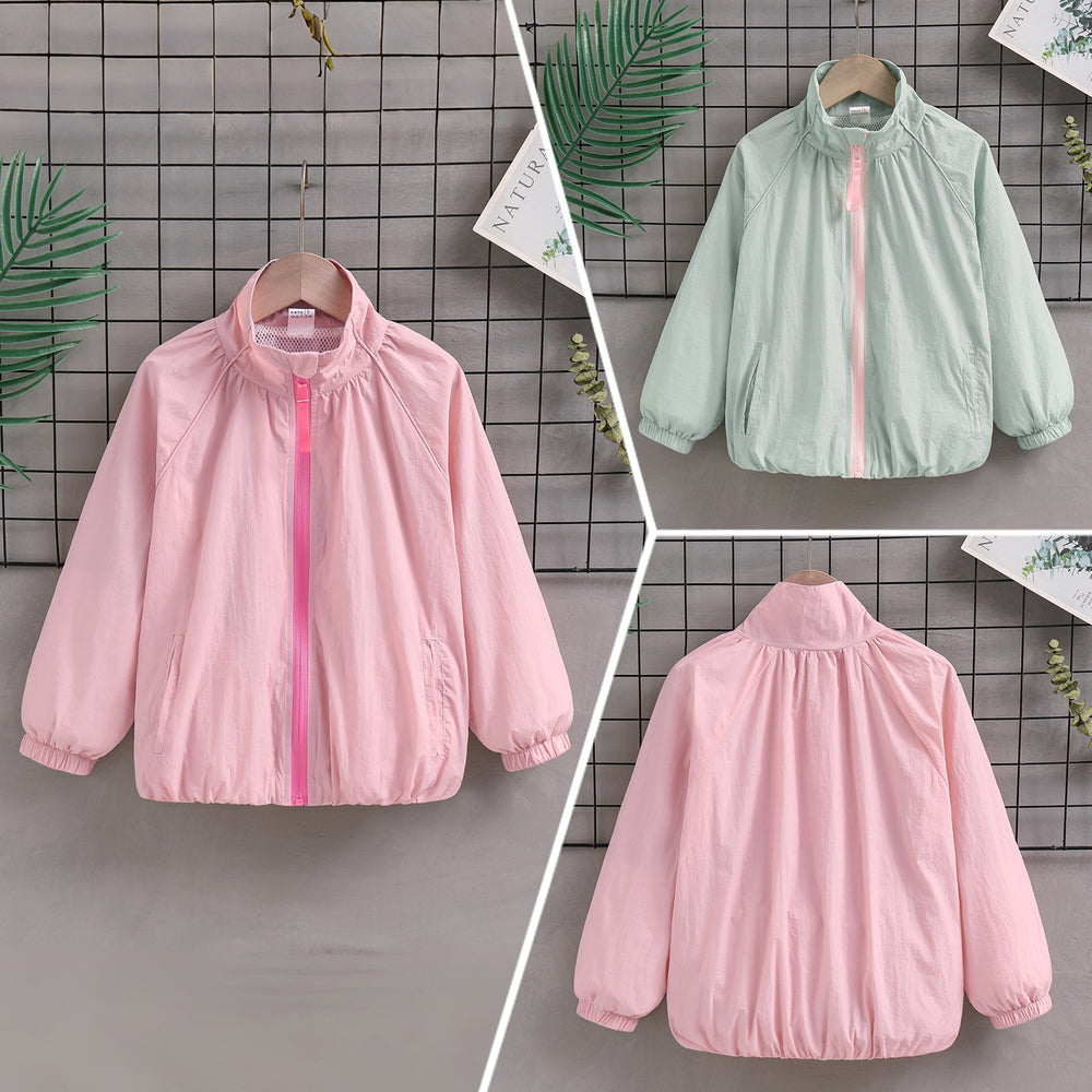 Damen nan leichte Übergangsjacke mit Stehkragen, Mesh-Futter und elastischen Bündchen R&B