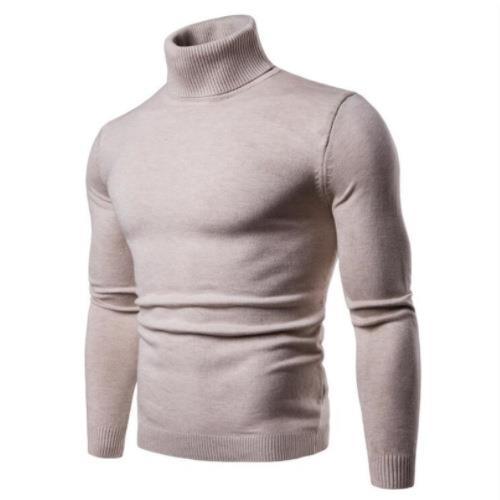 Herren nan figurbetonter Rollkragenpullover aus Feinstrick mit elastischer Passform EB