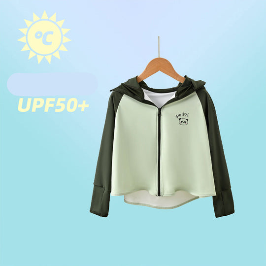 Damen sportliche UV-Schutzjacke mit Kapuze EB