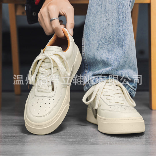 Damen Bequeme Leder Sneaker EB