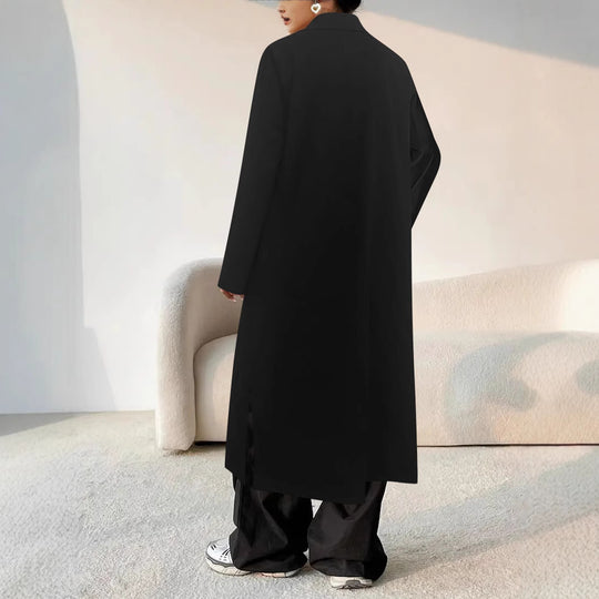 Damen Oversized Longblazer mit funktionalen Taschendetails EB
