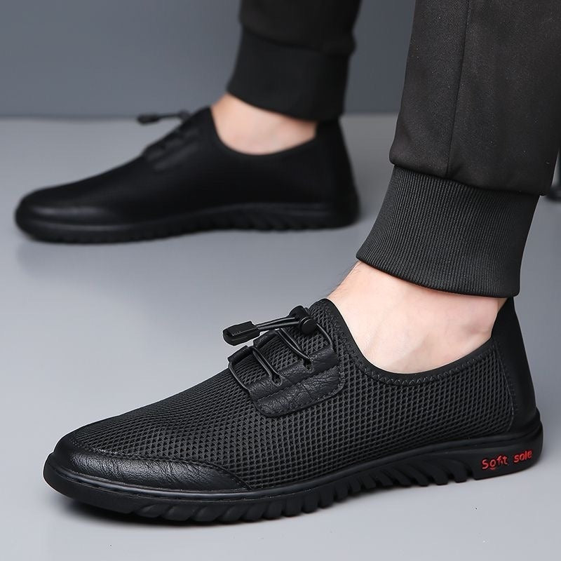 Herren Bequeme Mesh-Slipper mit elastischem Schnürsystem EB