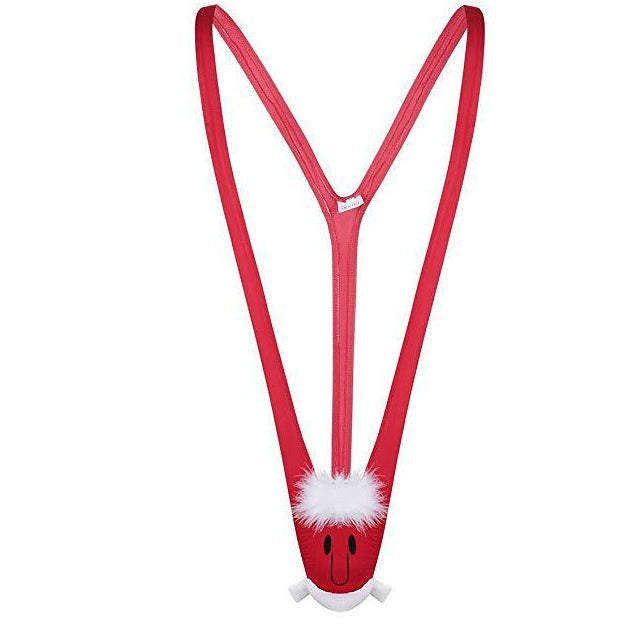 Männer Novelty Plüsch Rentier Tanga mit Geweihtasche
