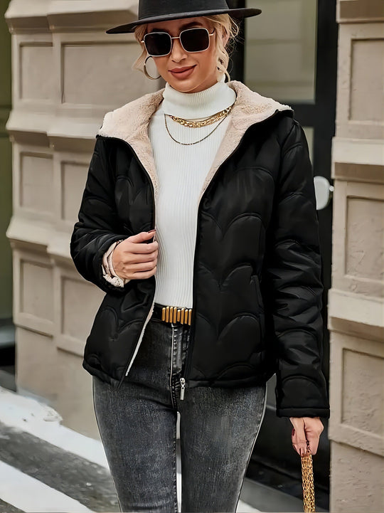 Damen platzsparende und warme Winterjacke EB