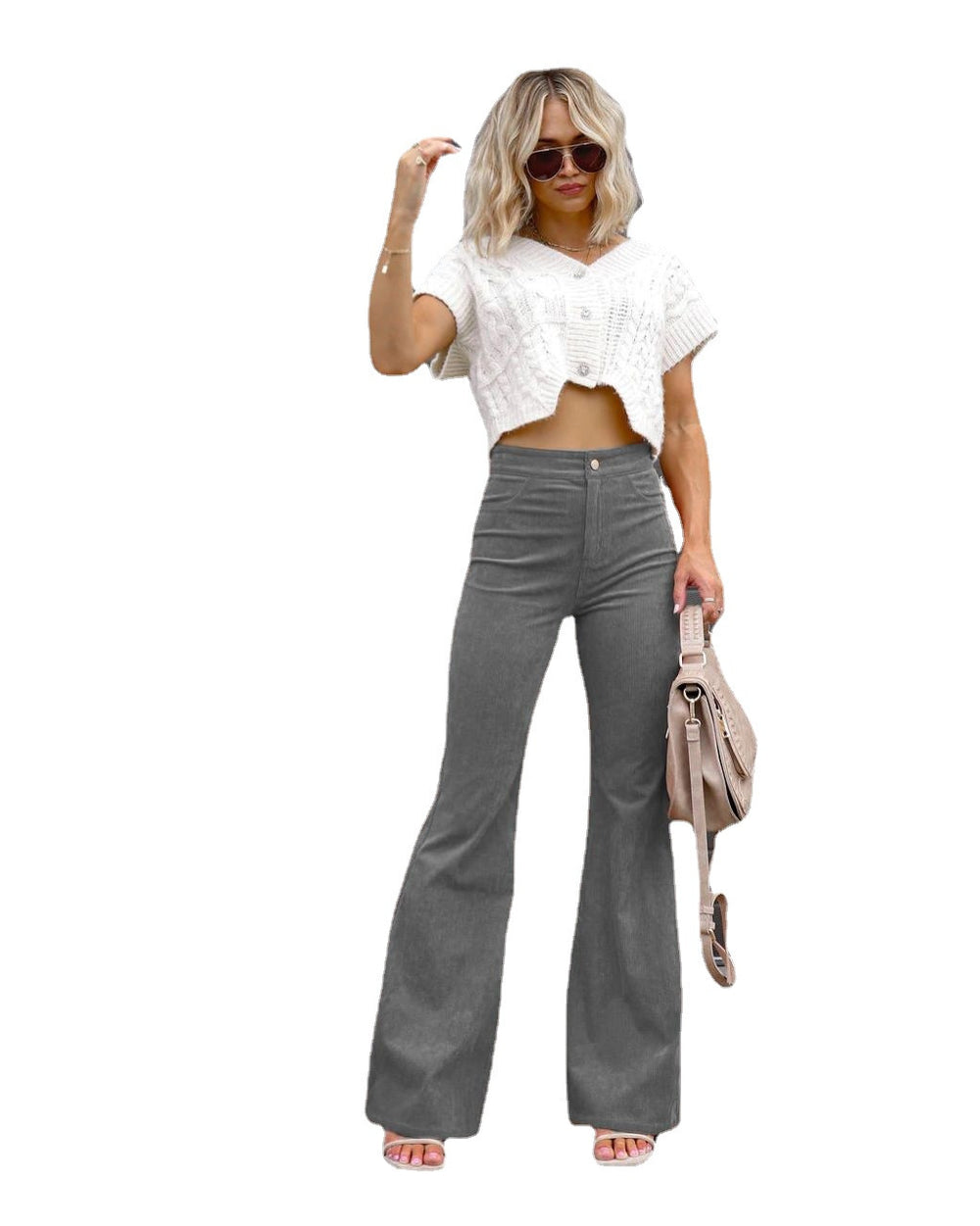 Damen Flared Jeans mit hohem Bund und figurformendem Schnitt EB