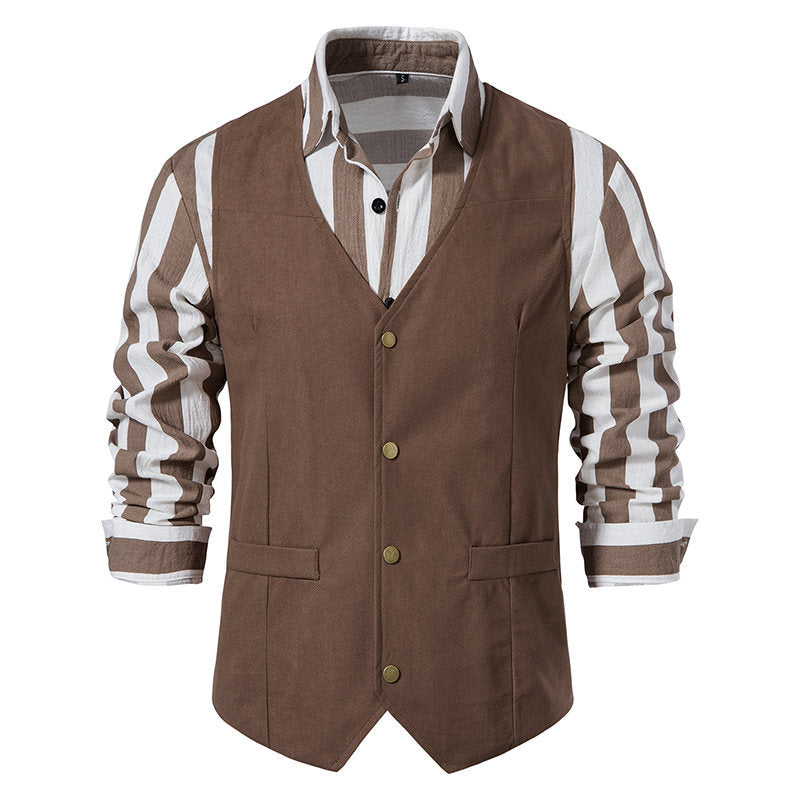 Herren Elegante Weste mit modernen Akzenten und strukturiertem Design EB