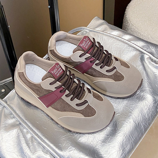 Damen modische Freizeitsneaker mit strapazierfähiger Oberfläche und dämpfendem Sohlenprofil EB