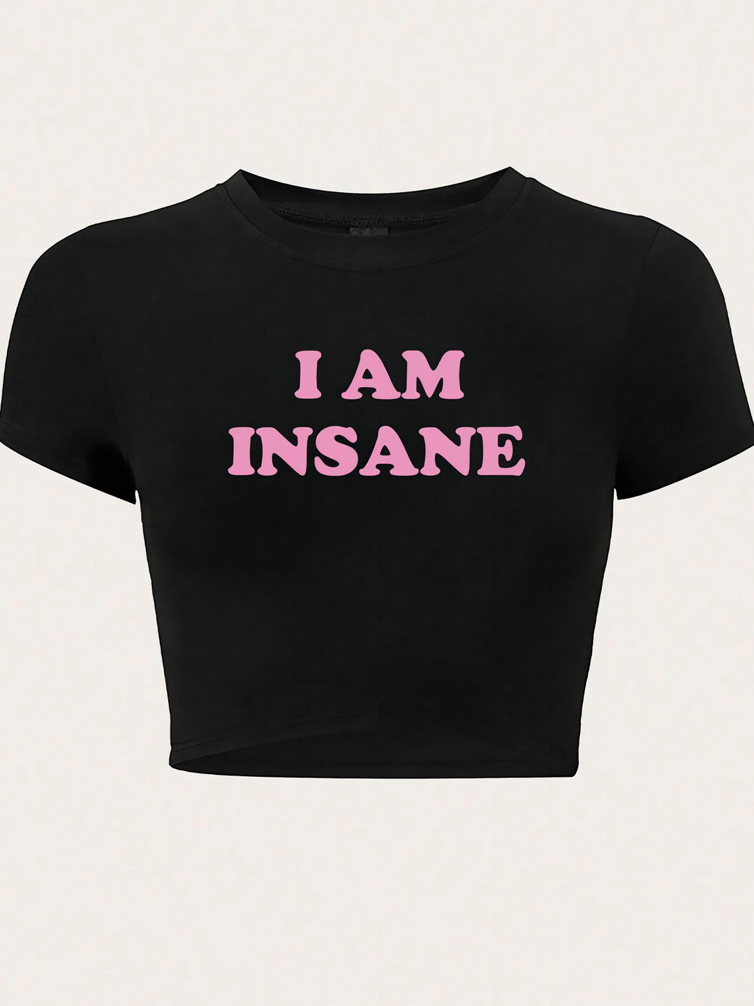 Damen Crop-Top mit auffälligem Schriftzug EB