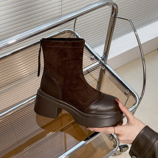 Damen Modische Stiefeletten mit eleganter Absatzhöhe EB