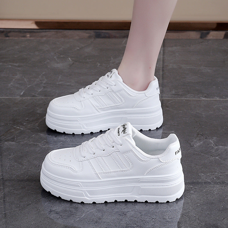 Damen Sneaker mit hohem Plateau und atmungsaktiver Oberfläche EB