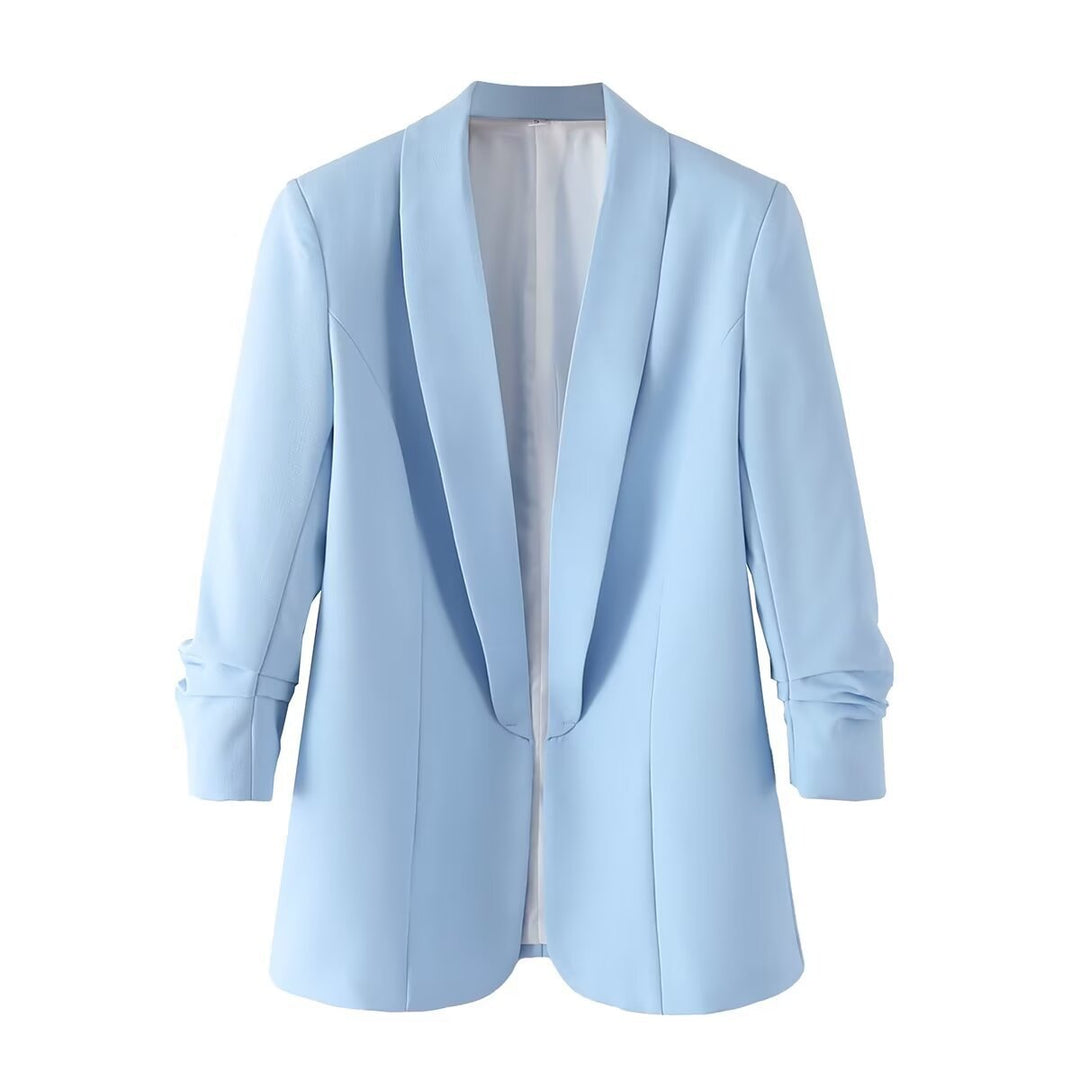Damen Oversize Blazer ohne Verschluss EB