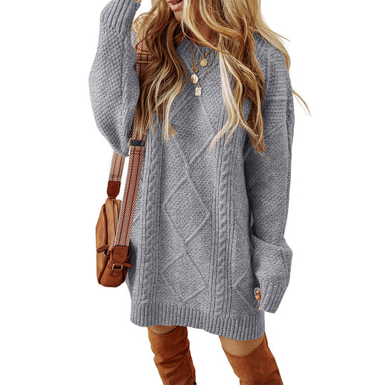 EB | Übergröße Gestricktes Sweatkleid für Damen