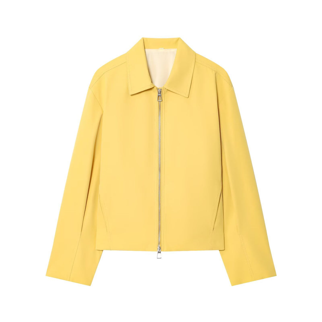 Damen modische Übergangsjacke mit leichtem Material und praktischen Taschen EB