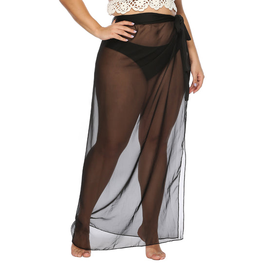 Damen eleganter Strandüberwurf mit seitlichem Knoten EB