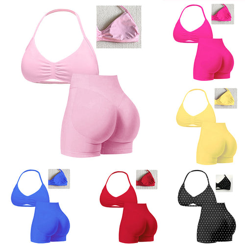 Damen Sportlicher Bikini mit gepolstertem Oberteil und hoher Taille EB
