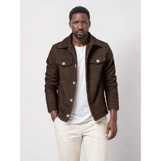 Herren Übergangsjacke im modernen Denim-Stil EB