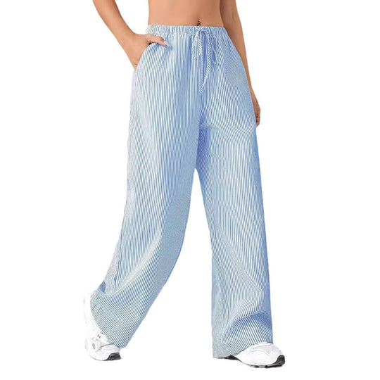 Damen weite Sommerhose mit seitlichen Taschen EB