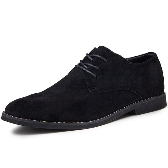 Herren Elegante Schnürschuhe aus weichem Wildleder EB