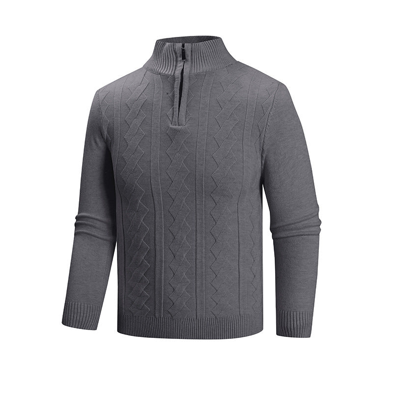 Herren Strickpullover mit hohem Kragen EB