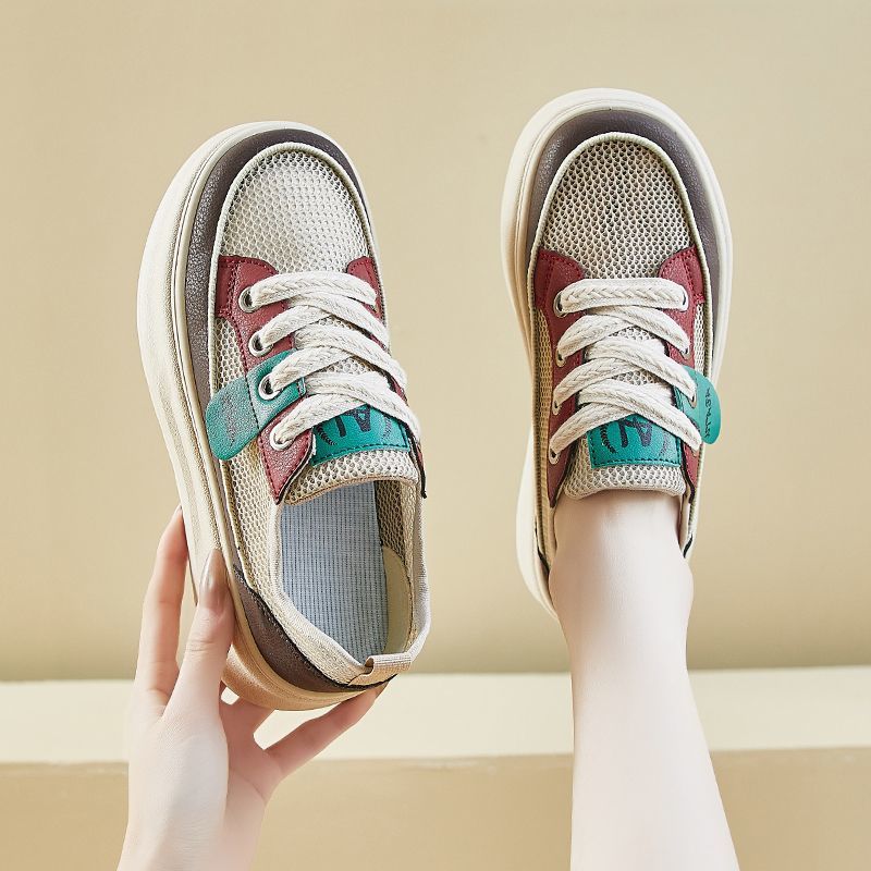 Damen Leichte Wedge‑Sneaker mit Netzgewebe, ergonomischer Memory‑Innensohle und profilierter Laufsohle EB