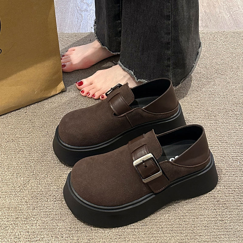 Damen Plateau-Schuhe mit modischem Riemen von EB