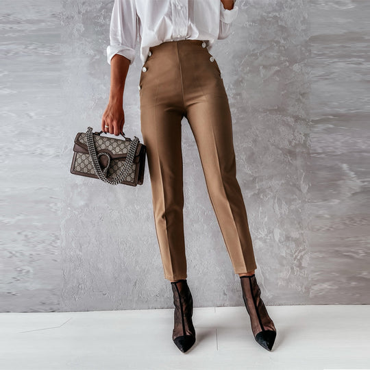 Damen Hochtaillierte Hosen EB