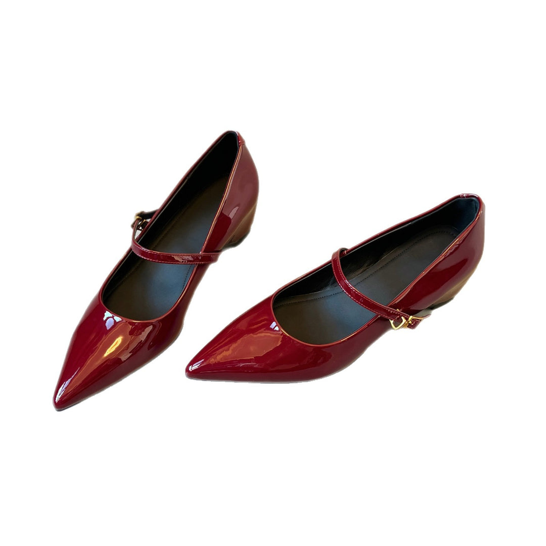 Damen Mary Jane Pumps mit schickem Riemchen EB