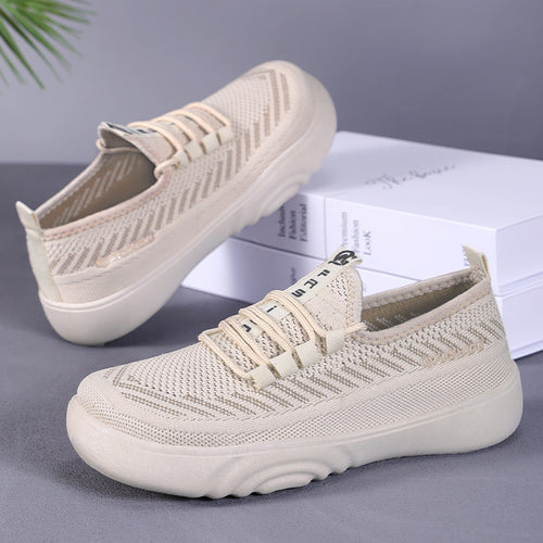 Damen Flexibilitäts Sneakers mit atmungsaktivem Obermaterial und elastischem Verschlusssystem EB