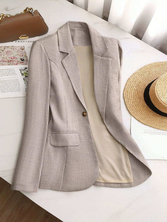 Damen Eleganter und leichter Blazer mit modernem Schnitt und praktischen Taschen EB