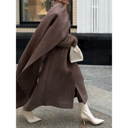 Damen Übergroße Mantel-Wrap EB