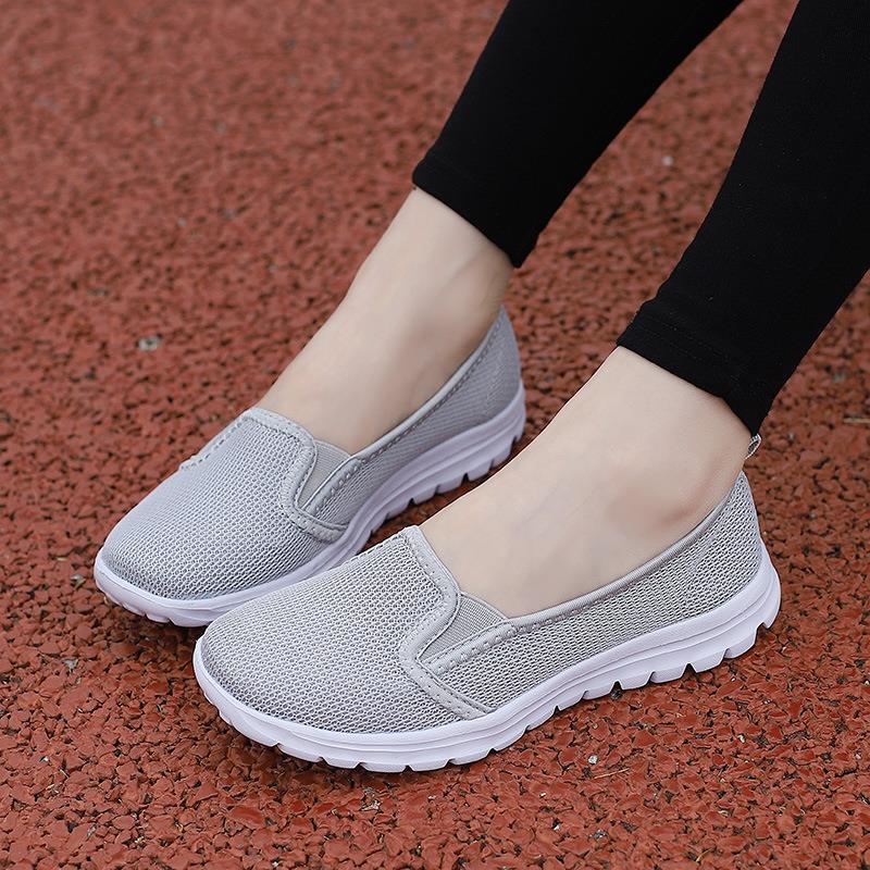 Damen Bequeme und atmungsaktive Slip-On Freizeitschuhe EB