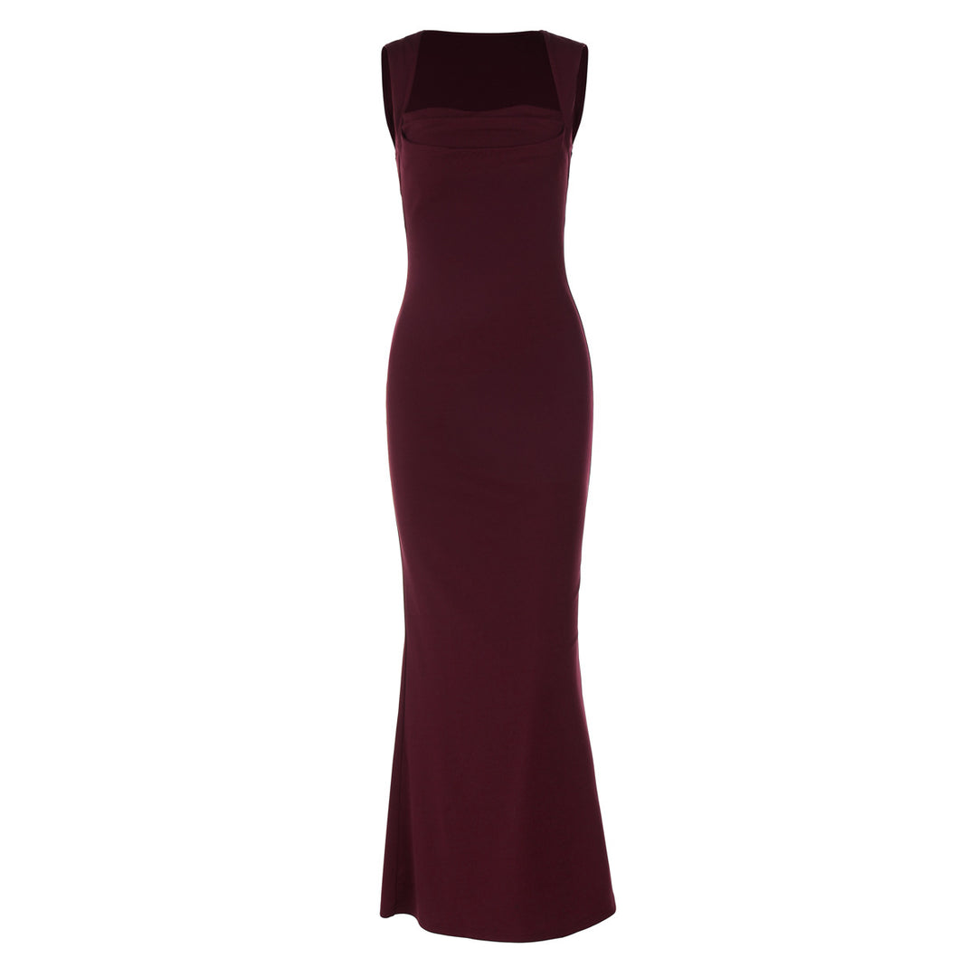 Damen Elegantes Etuikleid mit transparenten Einsätzen EB