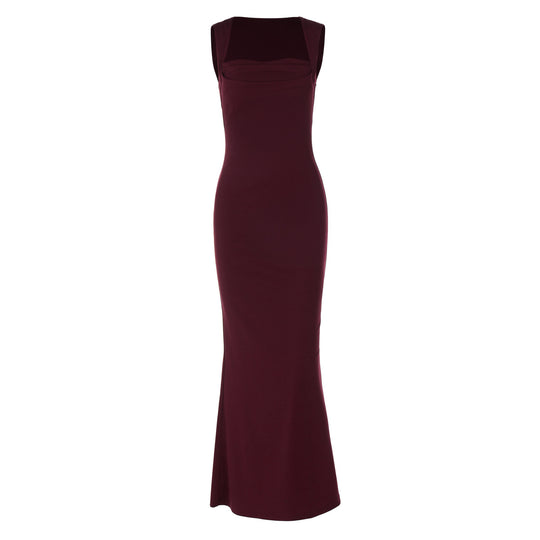 Damen Elegantes Etuikleid mit transparenten Einsätzen EB