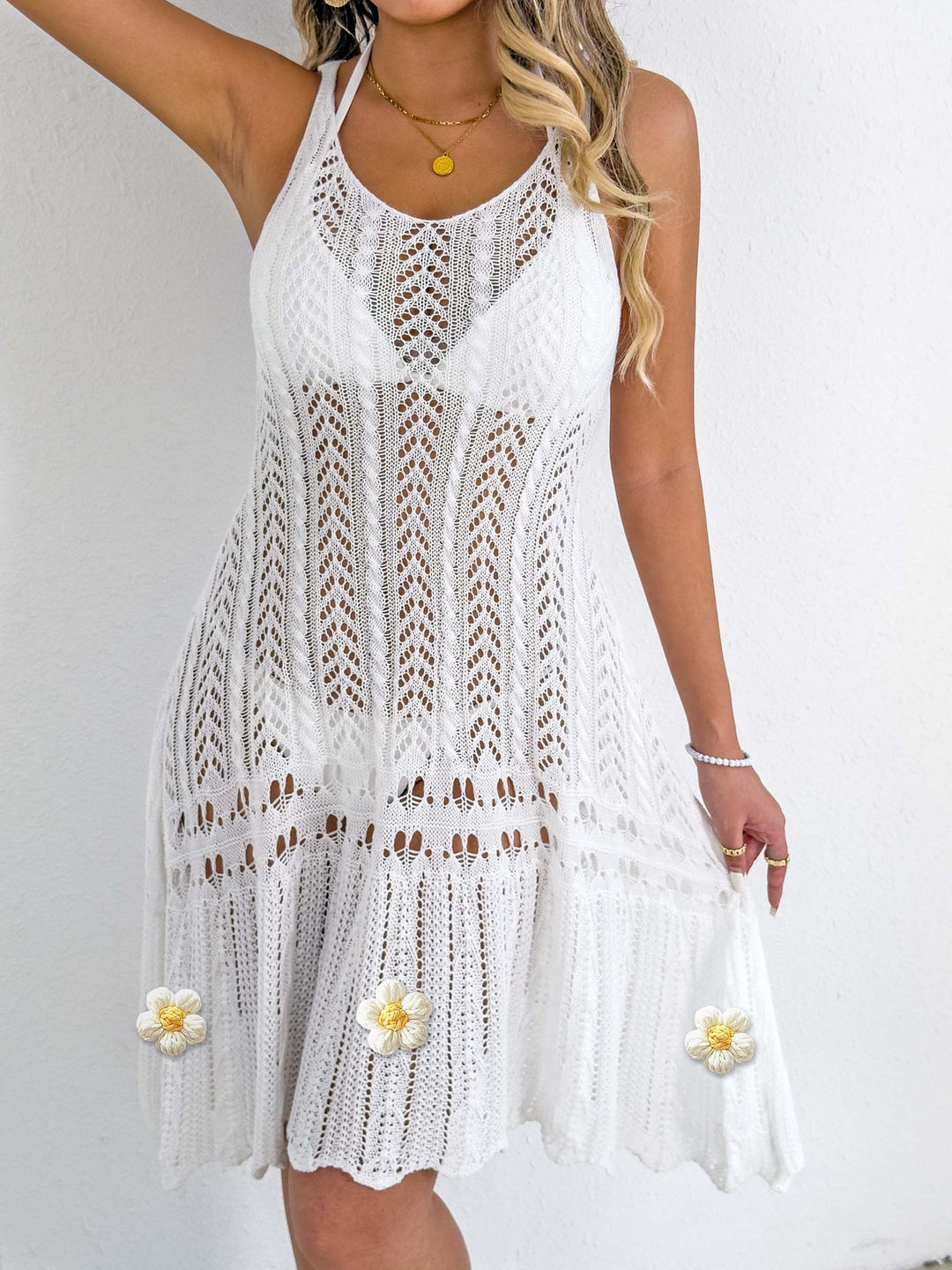 Damen gehäkeltes Strandkleid EB 1779788034