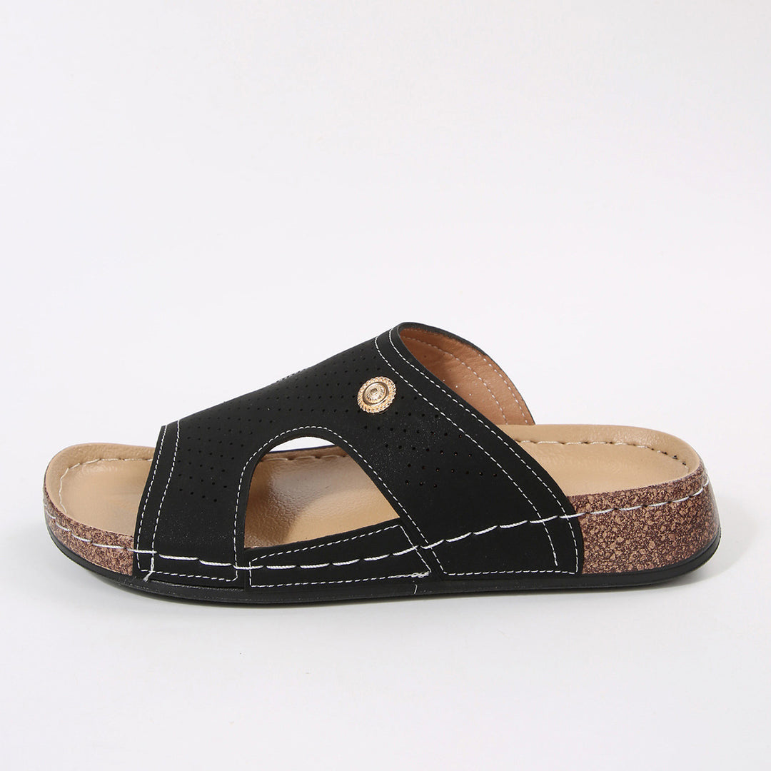 Damen Komfortable Clogs mit offenem Design EB