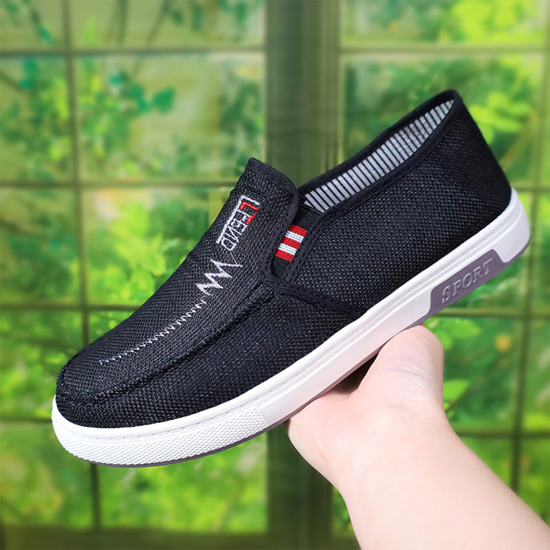 Damen Slip-On Freizeitschuhe mit atmungsaktivem Obermaterial und rutschfester Sohle EB