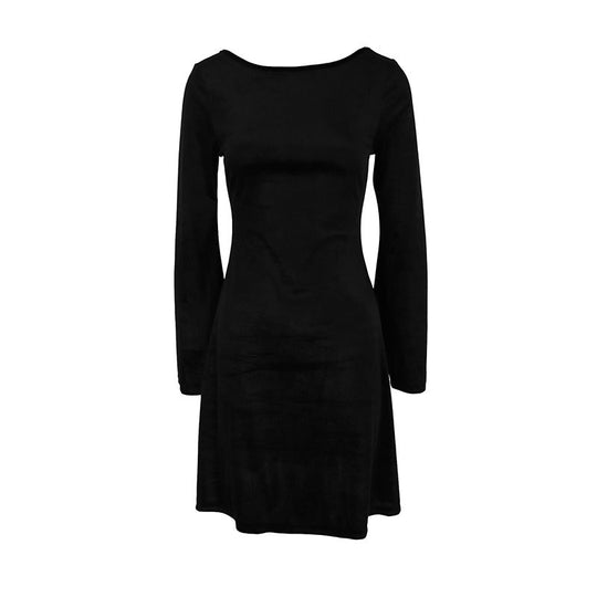 Damen figurbetontes Langarmkleid EB