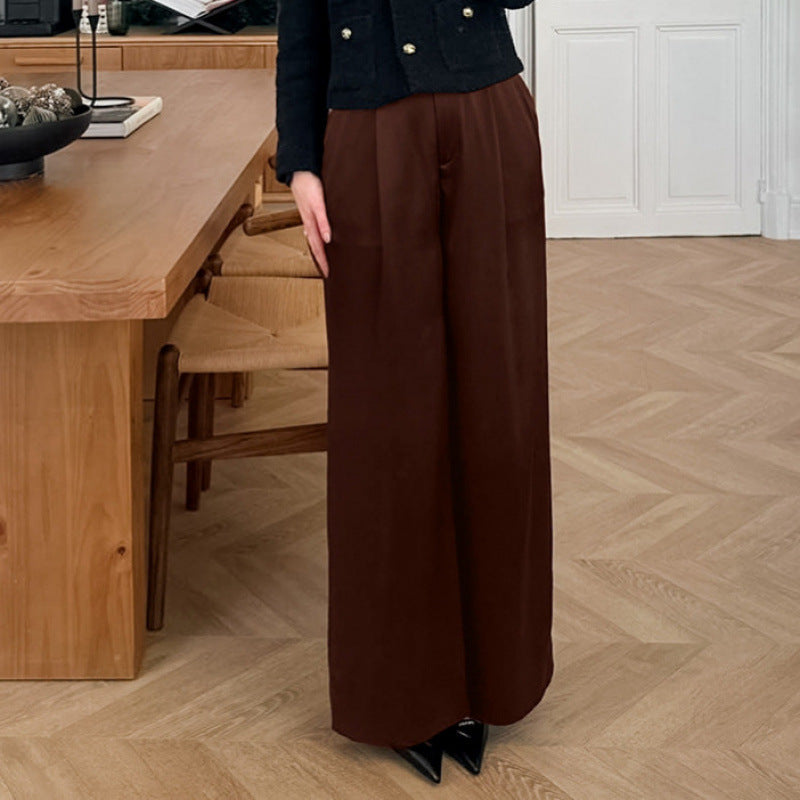 Damen Elegante weite Hose mit hohem Bund und komfortablem Schnitt EB