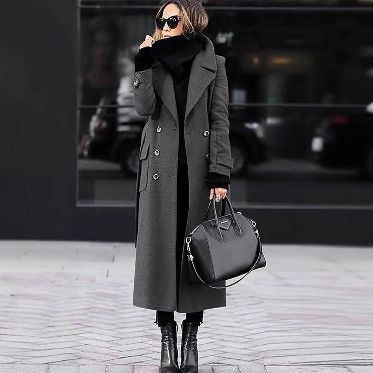 Damen eleganter Wollmantel EB