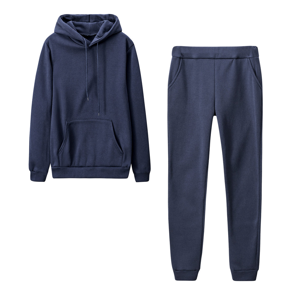 Damen nan Cozy-Loungewear-Set mit oversized Hoodie, Kängurutasche und schmaler Highwaist-Jogginghose EB