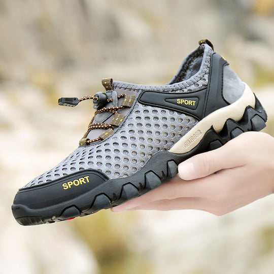 Damen Atmungsaktive und rutschfeste Sportschuhe mit elastischem Schnellschnürsystem EB
