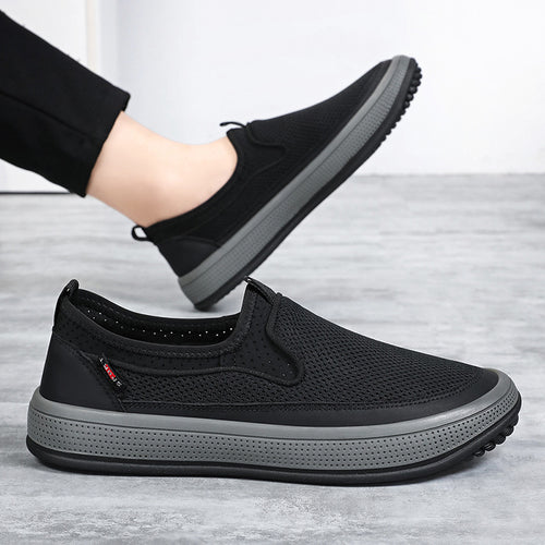 Damen Atmungsaktive Slip-On Freizeitschuhe mit flexiblem Sohlendesign EB