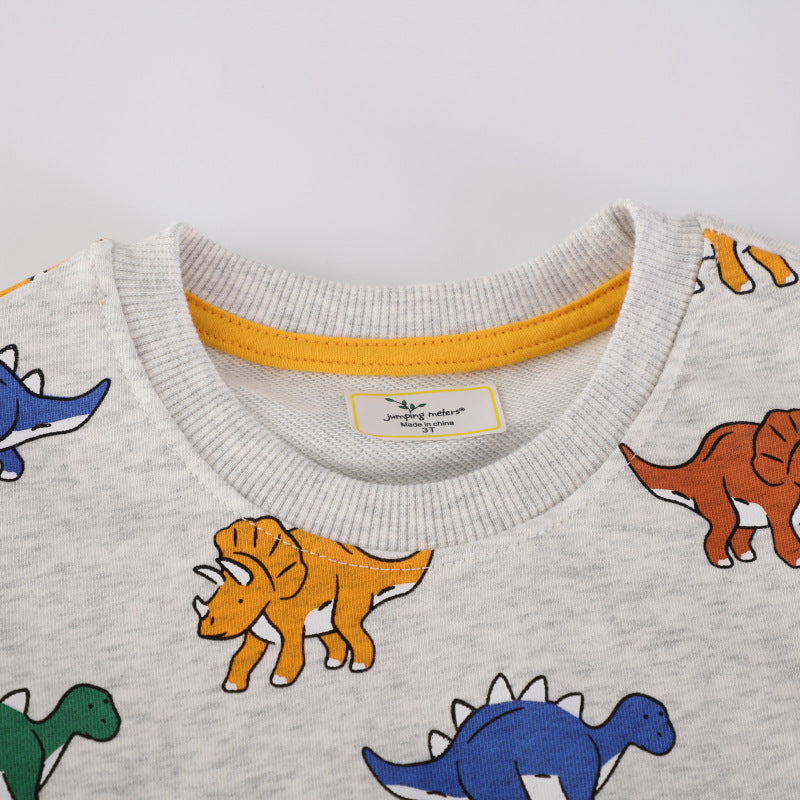 Jungen Sweatshirt mit fröhlichem Dinosaurier-Motiv EB