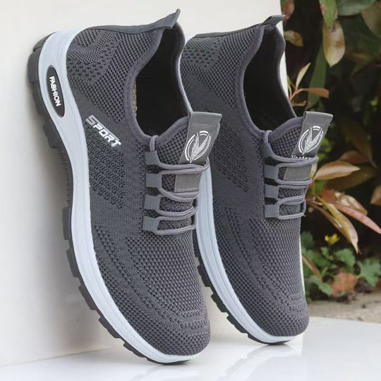 Damen Sportliche Sneakers mit elastischem Obermaterial und rutschfester Sohle EB