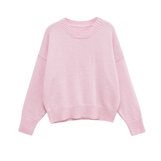 Damen lässiger Oversized Pullover EB