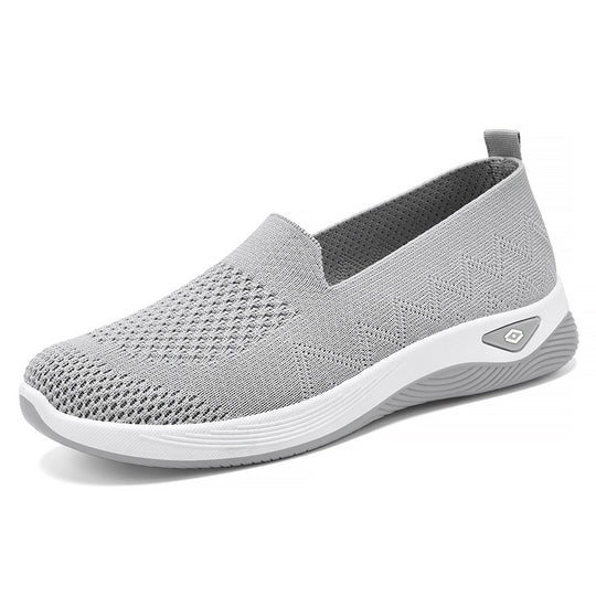 Damen Komfortable Slip-On Sneakers mit elastischem Obermaterial EB
